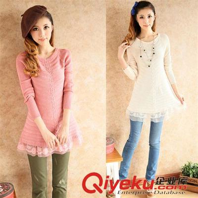 4月份新款 2015新款女裝毛衫中長款針織衫蕾絲修身毛衣女 廠家直銷圖片|4月份新款 2015新款女裝毛衫中長款針織衫蕾絲修身毛衣女 廠家直銷產品圖片由吳愛杰(個體經營)公司生產提供-